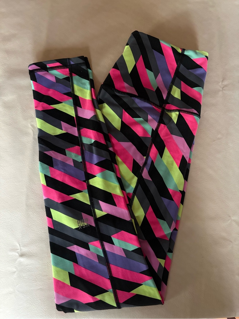 Victoria's Secret Sport Knockout Leggings - Neon Stripes